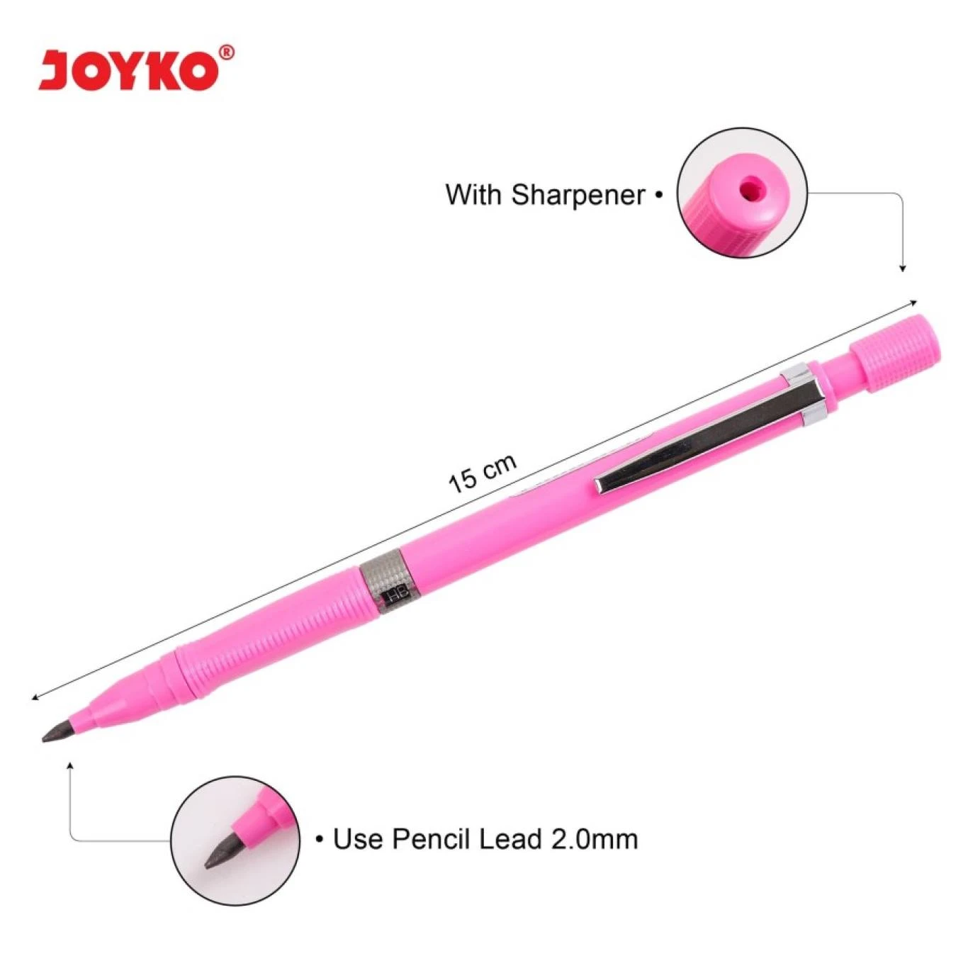 Pensil Mekanik Joyko MP-21 2.0 mm / Mechanical Pencil